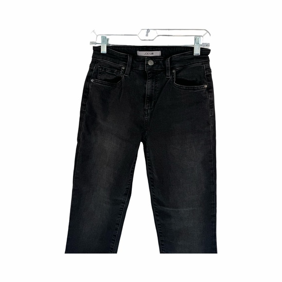 Joe’s jeans black mid rise straight ankle frayed hem size 27 waist - Picture 2 of 8